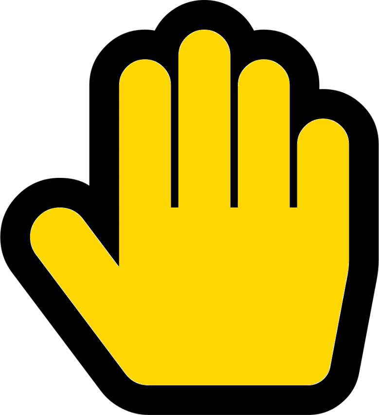 Paper Hand Sign